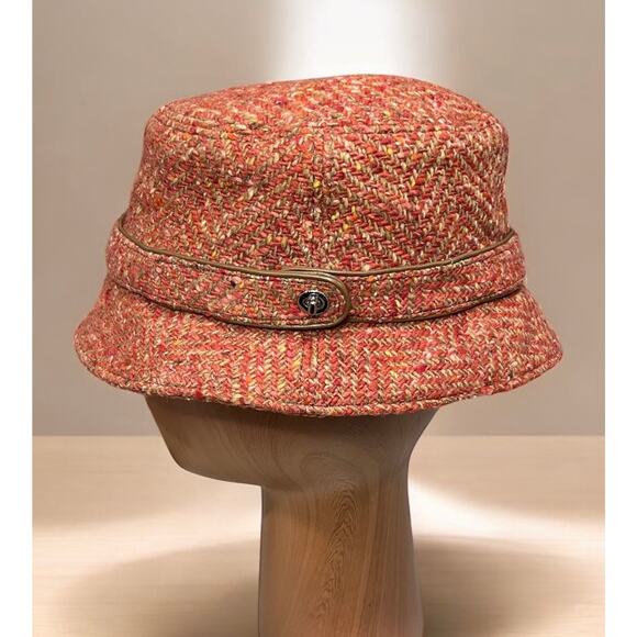 NWT Y2K Coach F80225 Scaro Herringbone Crusher Hat Size P/S - Picture 2 of 7